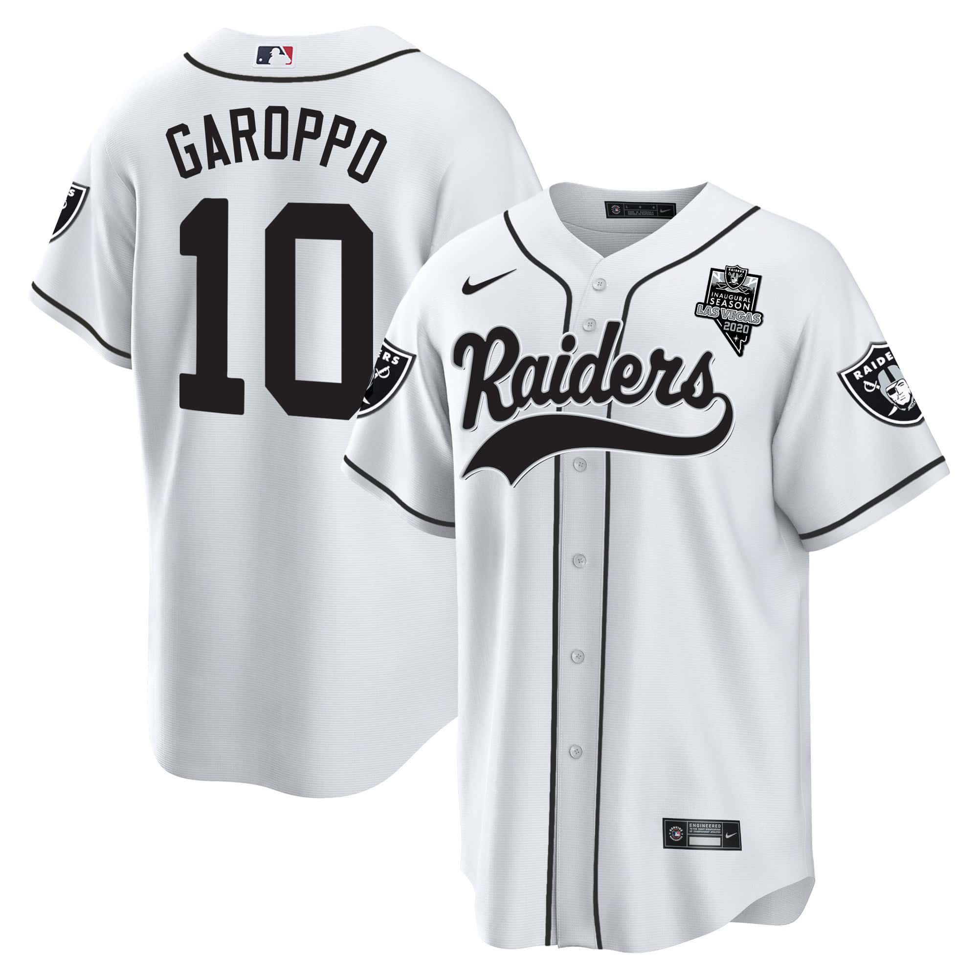 Men Oakland Raiders #10 Garoppo White 2024 Nike Vapor Baseball NFL Jersey